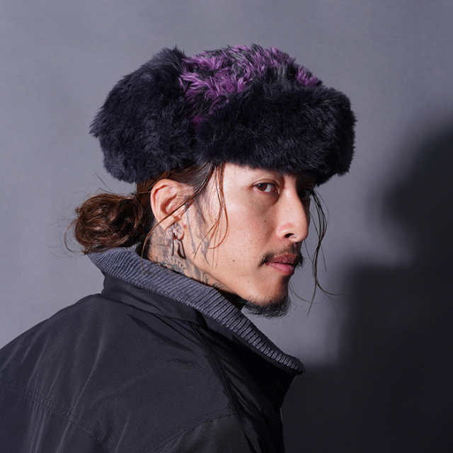 NTH-250102 / 「LEOPARD Flight Cap / PURPLE」フライトキャップ