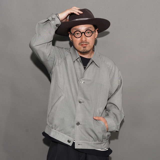 AMERICAN WANNABE/アメリカンワナビー「Summer Harrington Jacket Made by THE BACK ROOM / GRAY」サマーハリントンジャケット