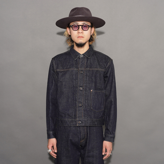 BSFJ-16408 /「14oz Denim Pleats Jacket / Dark Indigo」14オンス