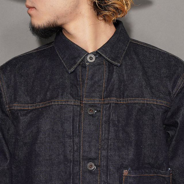 BSFJ-16408 /「14oz Denim Pleats Jacket / Dark Indigo」14オンス