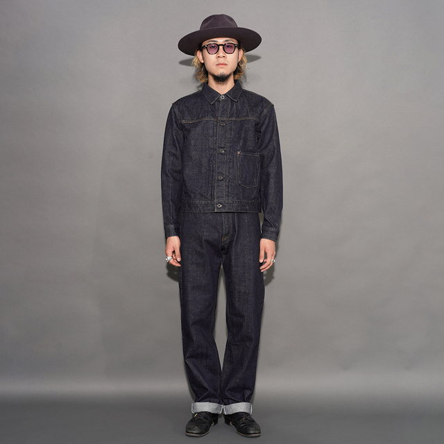 BSFJ-16408 /「14oz Denim Pleats Jacket / Dark Indigo」14オンス