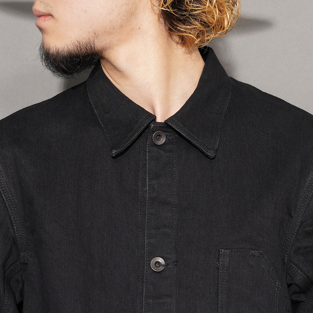 BSSJ-22402 /「15oz Black Denim Delta Jacket / Deep Black」15オンス