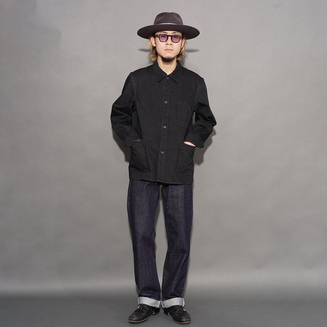 BSSJ-22402 /「15oz Black Denim Delta Jacket / Deep Black」15オンス