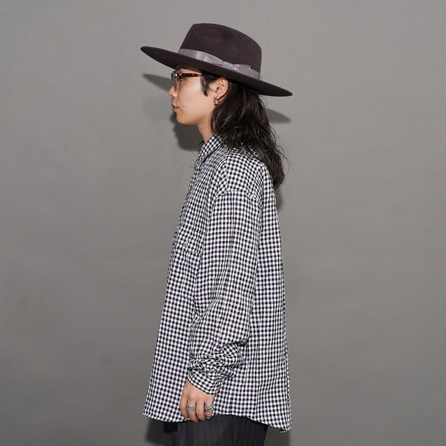 PORTER CLASSIC / ポータークラシック「ROLL UP LINEN GINGHAM CHECK