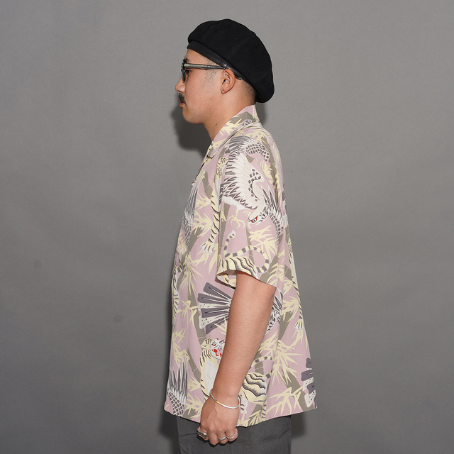 BYGH6108 /「GLAD RAW - S/S HAWAIIAN SHIRT / PINK」オリジナル