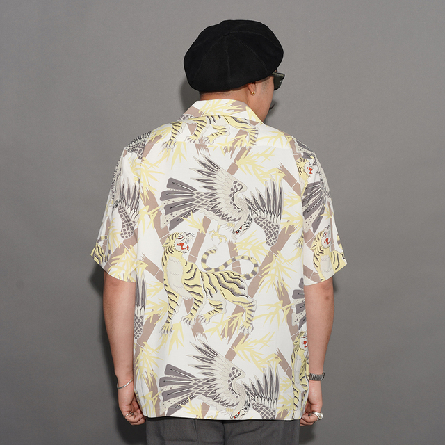 BYGH6108 /「GLAD RAW - S/S HAWAIIAN SHIRT / WHITE」オリジナル