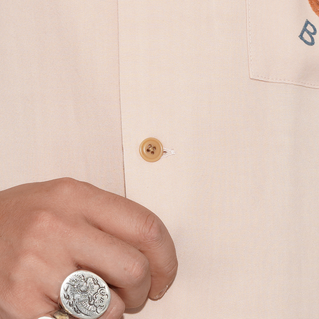 BYGH6112 /「GLADDING DOG - S/S BACK PANEL SHIRT / PINK」バック