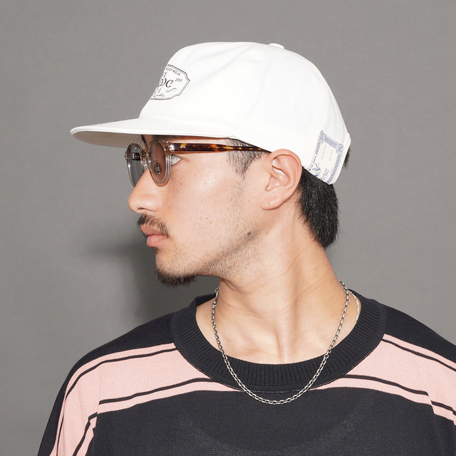 D-00004 / 「TRUCKER CAP / WHITE」 ロゴトラッカーキャップ