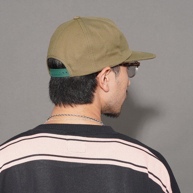 D-00004 / 「TRUCKER CAP / OLIVE」 ロゴトラッカーキャップ