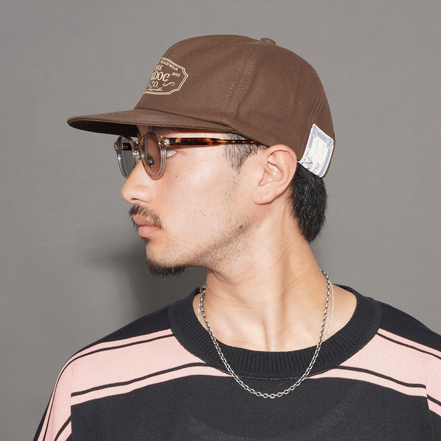 D-00004 / 「TRUCKER CAP / BROWN」 ロゴトラッカーキャップ