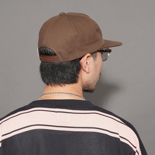 D-00004 / 「TRUCKER CAP / BROWN」 ロゴトラッカーキャップ