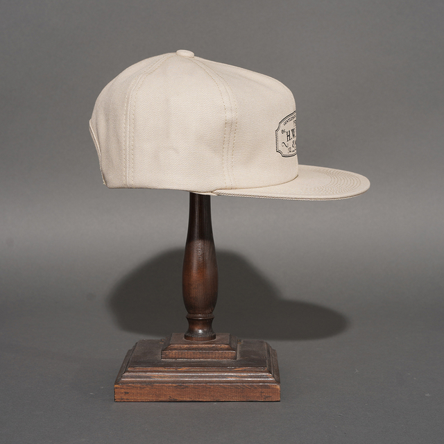 D-00004 / 「TRUCKER CAP / BEIGE」 ロゴトラッカーキャップ
