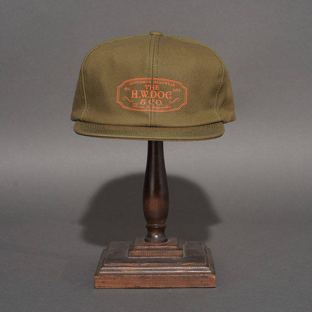 D-00004 / 「TRUCKER CAP / OLIVE」 ロゴトラッカーキャップ