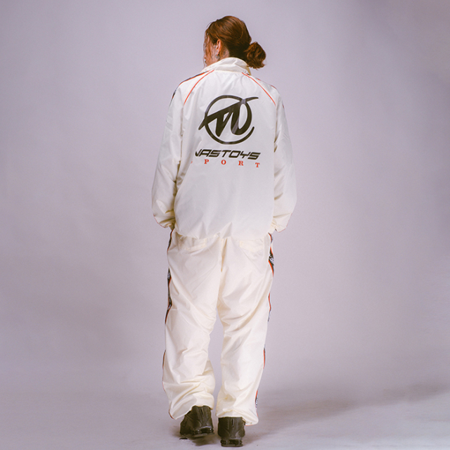  ナイロン ジャージ 上下セット オレンジ ホワイト LIMITED ITEM】NASTOYS × Naoya Morishita「Nylon Jersey / WHITE