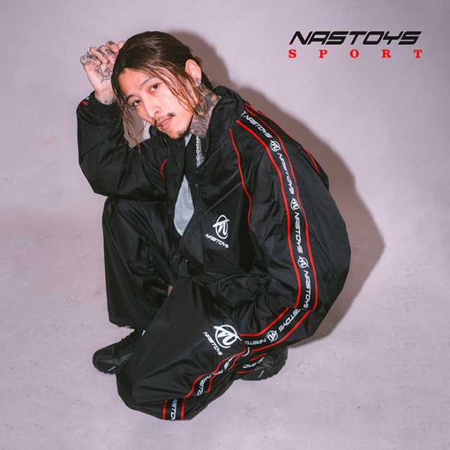 【LIMITED ITEM】NASTOYS × Naoya Morishita「Nylon Jersey / BLACK」ナイロンジャージセット