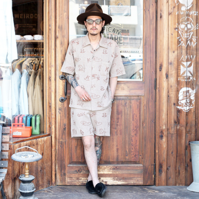 GANGSTERVILLE/ギャングスタービル 「 DJANGO - S/S KNIT SHIRTS  