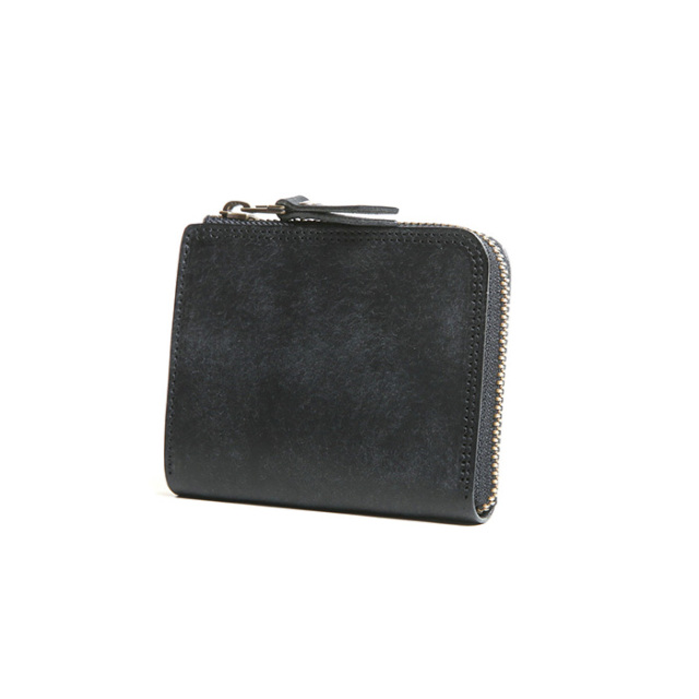 MOTO / モト「FW4R COMPACT ZIP WALLET  / BLACK」コンパクトジップウォレット