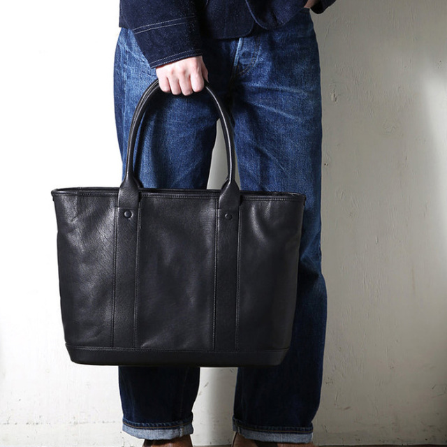 トートバッグ qualpack Essential Tote Bag 304 Black QC304bk MOTO / モト「ZIP TOTE BAG / BLACK」ジップトートバッグ