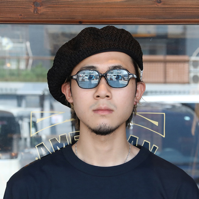 D-01059 /「WIDE BERET / BLACK」ベレー帽