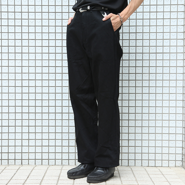 NASTOYS/ナストイズ「Wide Fit Denim Trousers / BLACK」ワイドフィットデニムトラウザーズ