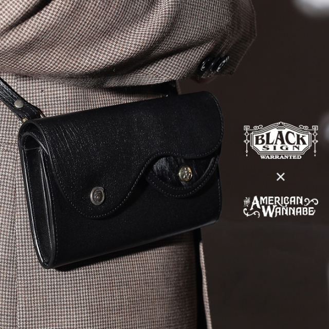 BLACK SIGN×AMERICAN WANNABE 「Double Flap Passport Bag」 ダブル 