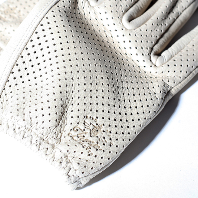 Lamp gloves/ランプグローブス「Deer Punching Glove Shorty / GREIGE 