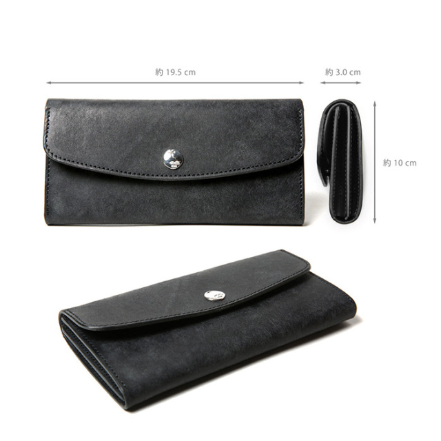 MOTO / モト「LW2R LONG WALLET / BLACK」ロングウォレット