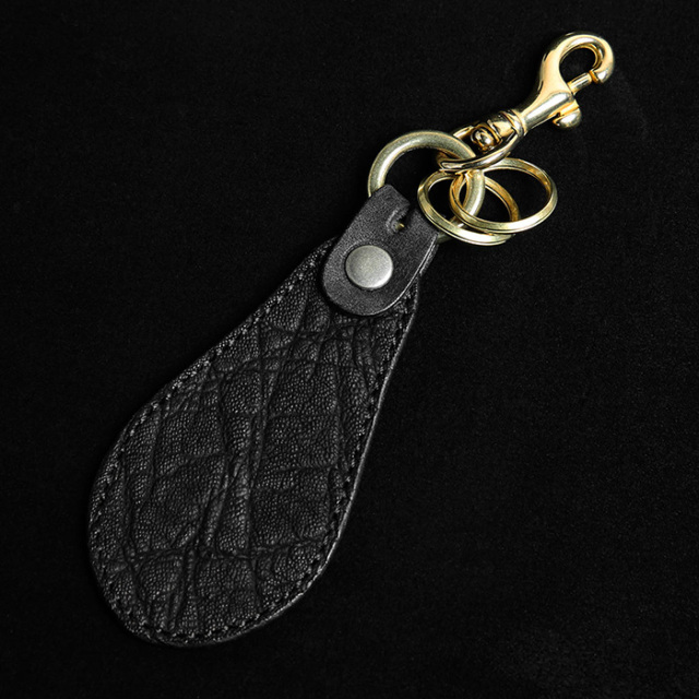 MOTO / モト「KH10 ELEPHANT SHOEHORN KEY CHAIN / BLACK」エレファントレザーシューホーンキーホルダー