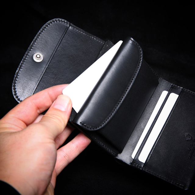 MOTO / モト「W10 ELEPHANT COMPACT WALLET / BLACK」コンパクト