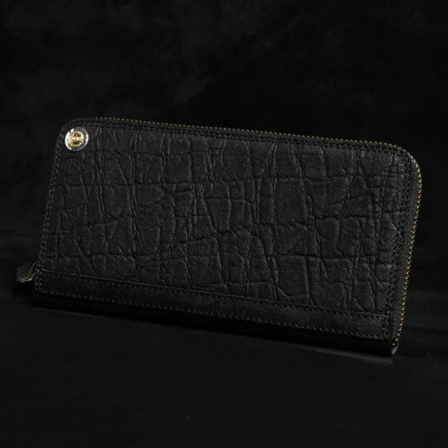 MOTO / モト「FW1  ELEPHANT ZIP LONG WALLET / BLACK」ジップロングウォレット