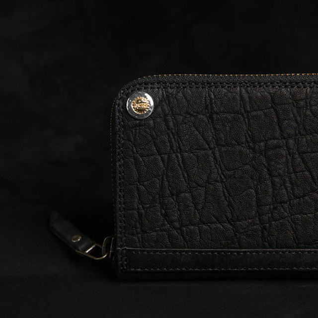 MOTO / モト「FW1 ELEPHANT ZIP LONG WALLET / BLACK」ジップ