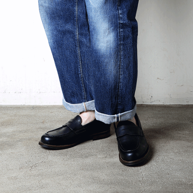 黒 レザー ポインテッドトゥ モカシン 37 ポインテッドエアフラットレザーバックル/40代50代からの