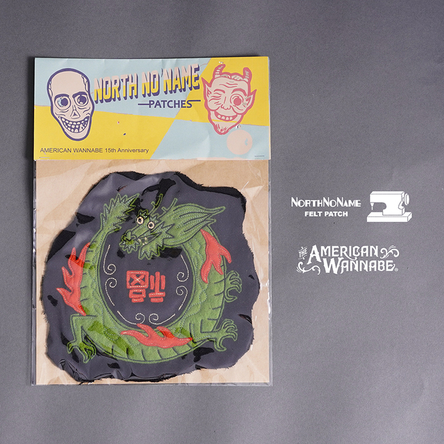 【予約商品】【LIMITED ITEM】NORTH NO NAME× THE AMERICAN WANNABE「DRAGON PATCH」ワッペン
