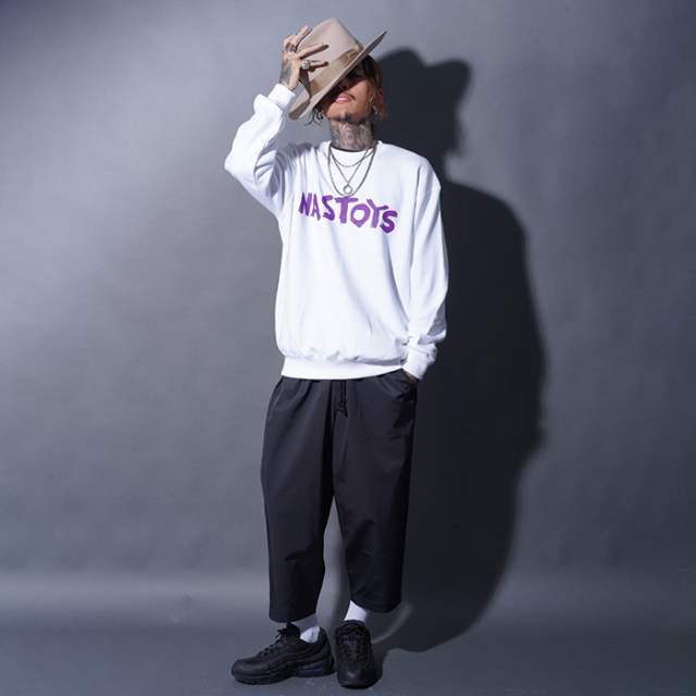 NTCB-250602 /「Brush Logo Crew Sweat / WHITE」クルーネックスウェット
