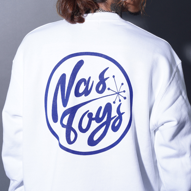 NTCB-250702 /「Circle Logo Crew Sweat / WHITE」クルーネックスウェット