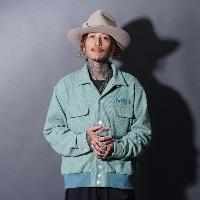 NASTOYS/ナストイズ「Ribbed Shirts / MINT」コーデュロイリブシャツ