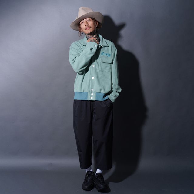 NTS-250102 /「Ribbed Shirts / MINT」コーデュロイリブシャツ