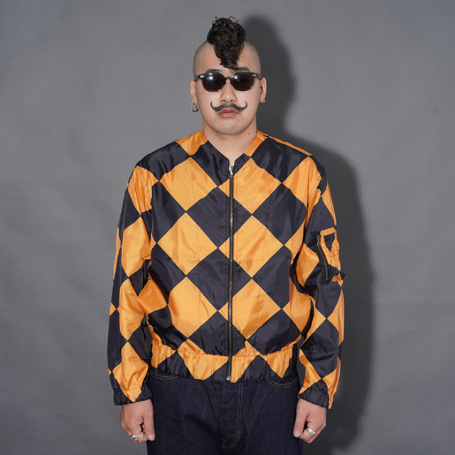 OLD MOUNTAIN / オールドマウンテン「LINECREWMAN JACKET / ORANGE×BLACK」ラインクルーマンジャケット