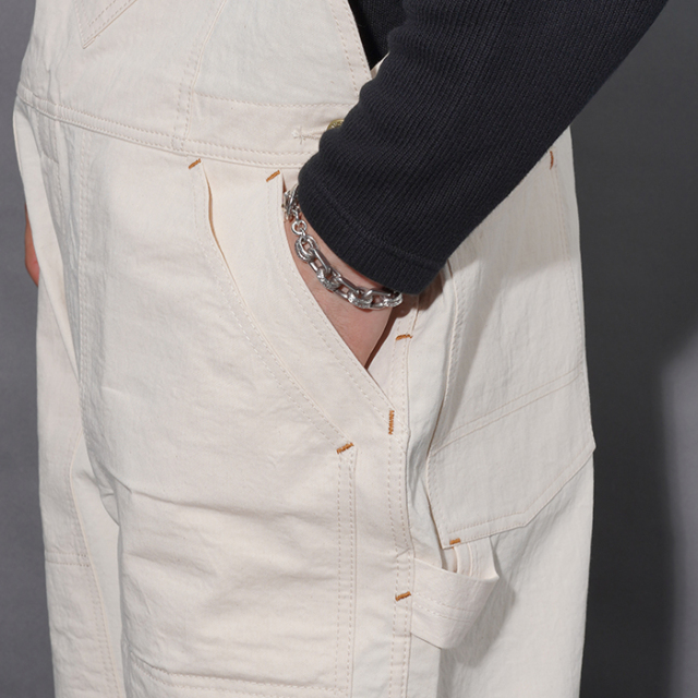 LIMITED ITEM】OLD MOUNTAIN×AMERICAN WANNABE「OVERALLS / OFF WHITE