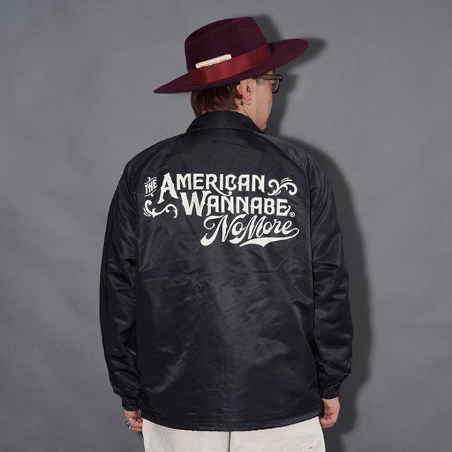american wannabeアメリカンワナビー コーチジャケット LIMITED ITEM】OLD MOUNTAIN×AMERICAN WANNABE「COACH JACKET Right