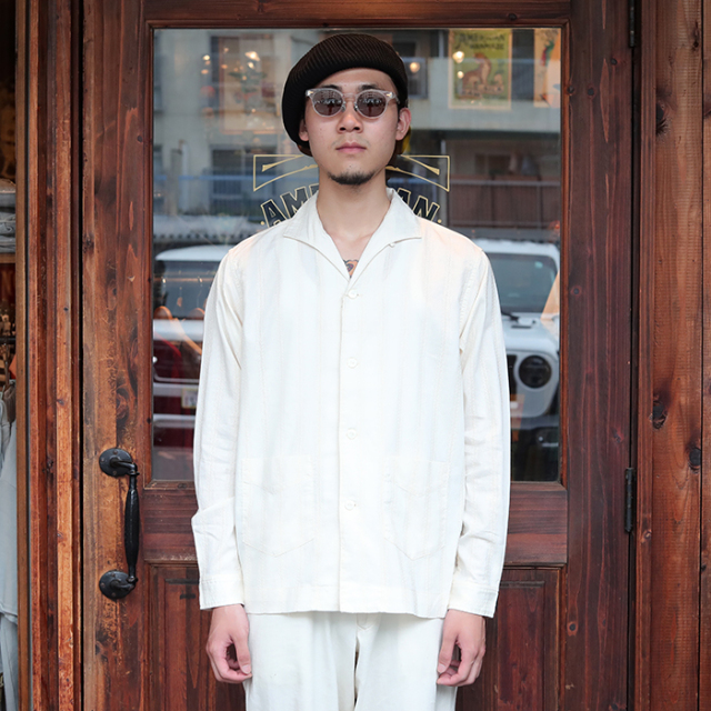 TROPHY CLOTHING/トロフィークロージング「Havana L/S Shirt / WHITE」ハバナL/Sシャツ