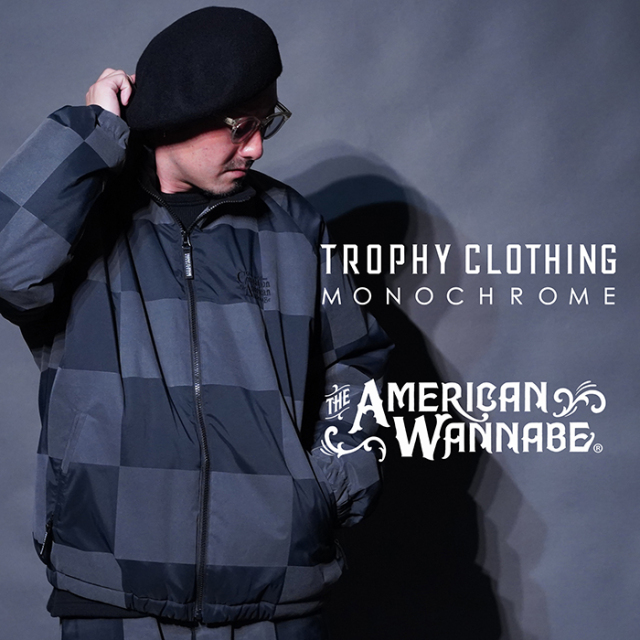 【LIMITED ITEM】TROPHY CLOTHING×AMERICAN WANNABE「MONOCHROME Reflector Training Jacket」モノクロームリフレクタートレーニングジャケット