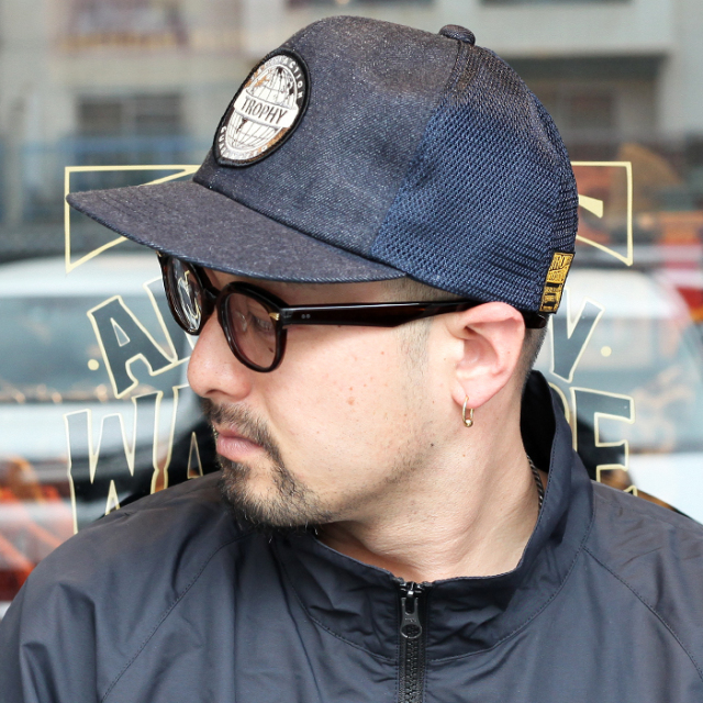 TROPHY CLOTHING/トロフィークロージング 「 Earth Logo Work Mesh Cap 」 メッシュキャップ