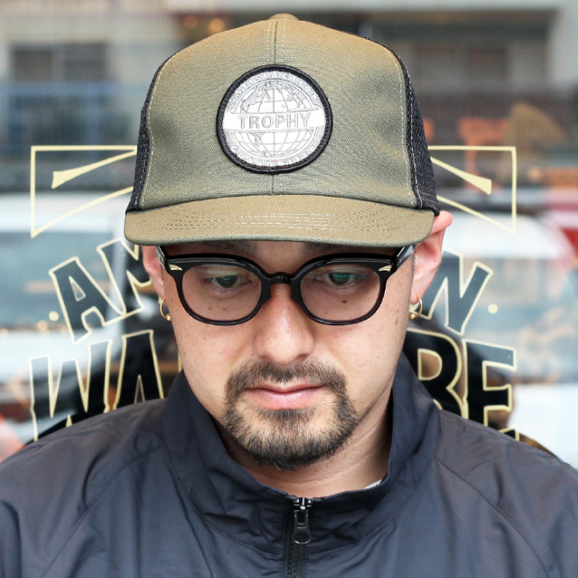 TROPHY CLOTHING/トロフィークロージング 「 Earth Logo Work Mesh Cap 」 メッシュキャップ
