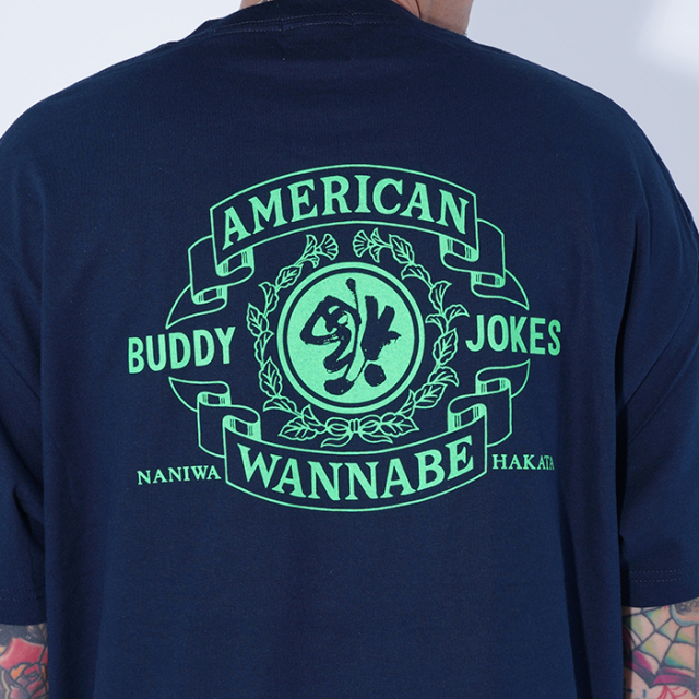 LIMITED ITEM】BUDDY JOKES×AMERICAN WANNABE「 BW TRADEMARK S/S TEE