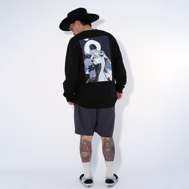 AWTB-250202 /「AGUMI L/S TEE / BLACK」プリントL/S Tシャツ