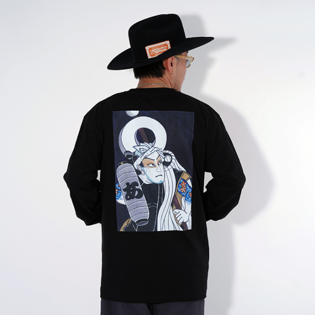 AWTB-250202 /「AGUMI L/S TEE / BLACK」プリントL/S Tシャツ