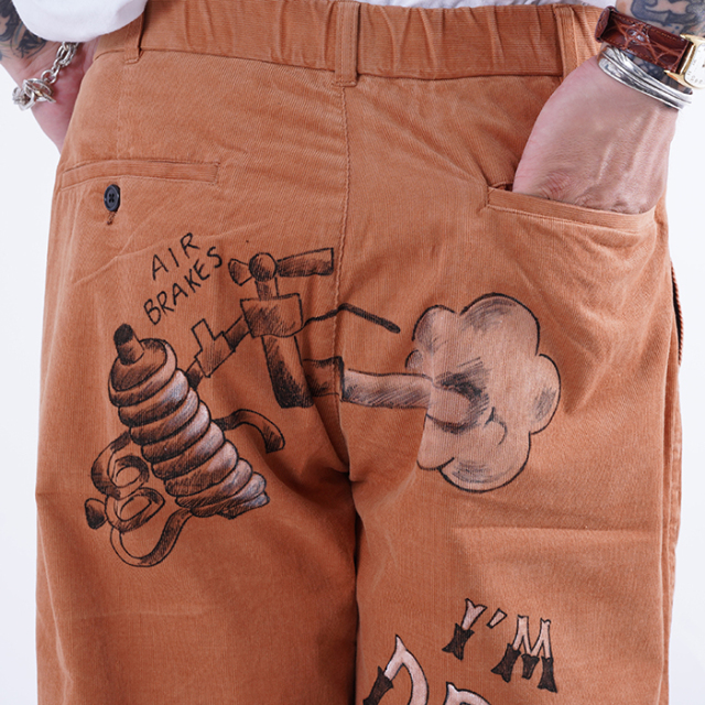 LIMITED ITEM】WEIRDO×AMERICAN WANNABE「“TEXAS” HAND PAINT PANTS by