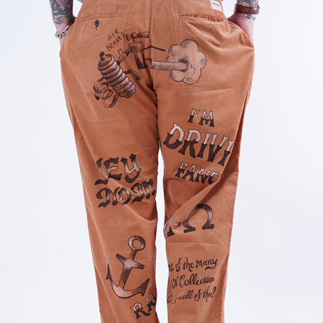 LIMITED ITEM】WEIRDO×AMERICAN WANNABE「“TEXAS” HAND PAINT PANTS by