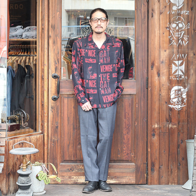 THE BATMAN×GANGSTERVILLE 「THE BATMAN L/S SHIRTS」 バットマン 